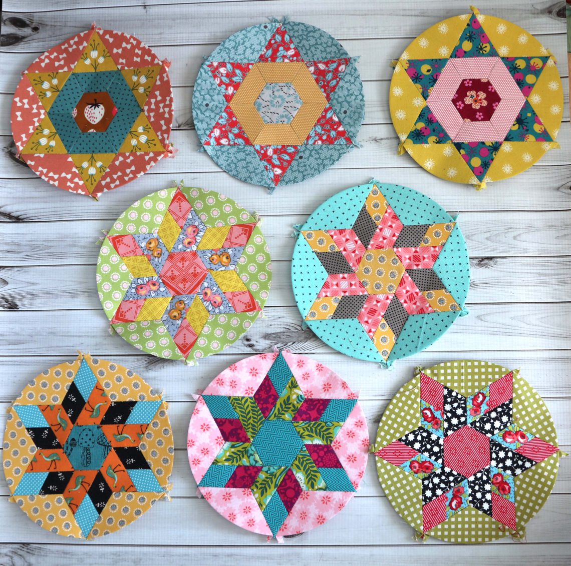 My Summer English Paper Piecing project - Diary of a Quilter - a quilt blog